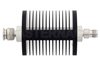 3 dB Fixed Attenuator, TNC Male to TNC Female Black Anodized Aluminum Heatsink Body Rated to 25 Watts Up to 18 GHz