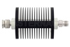 40 dB Fixed Attenuator, TNC Male to TNC Female Black Anodized Aluminum Heatsink Body Rated to 25 Watts Up to 18 GHz