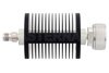 30 dB Fixed Attenuator, TNC Female to 7/16 DIN Male Black Anodized Aluminum Heatsink Body Rated to 25 Watts Up to 7.5 GHz