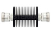 30 dB Fixed Attenuator, 7/16 DIN Female to 7/16 DIN Female Black Anodized Aluminum Heatsink Body Rated to 25 Watts Up to 7.5 GHz