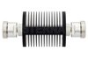 40 dB Fixed Attenuator, 7/16 DIN Female to 7/16 DIN Female Black Anodized Aluminum Heatsink Body Rated to 25 Watts Up to 7.5 GHz