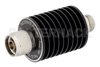 10 dB Fixed Attenuator, N Male to N Female Black Anodized Aluminum Heatsink Body Rated to 10 Watts Up to 3 GHz
