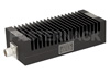20 dB Fixed Attenuator, N Male to N Female Unidirectional Black Anodized Aluminum Heatsink Body Rated to 200 Watts Up to 3 GHz