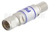 4 dB Fixed Attenuator, 75 Ohm F Male to 75 Ohm F Female Brass Tri-Metal Body Rated to 2 Watts Up to 3 GHz
