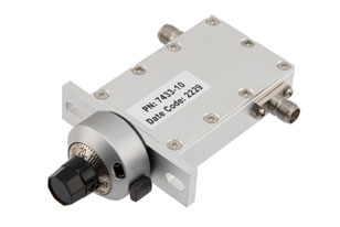 0 to 10 dB Variable Attenuator, SMA Female to SMA Female Rated to 5 Watts from 7 GHz to 10 GHz