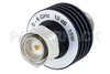 10 dB Fixed Attenuator, 4.3-10 Male to 4.3-10 Female Aluminum Body Rated to 15 Watts Up to 6 GHz