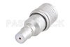 2 dB Fixed Attenuator, QMA Male to QMA Female Brass Tri-Metal Body Rated to 1 Watt Up to 6 GHz