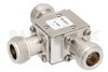 Circulator With 20 dB Isolation From 7 GHz to 12.4 GHz, 10 Watts And N Female