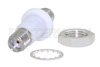 Isolated Ground SMA Female to SMA Female Bulkhead Mount Adapter, with Plastic Isolator