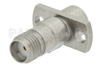 Precision SMA Female to SMP Male 2 Hole Flange Mount Adapter, Smooth Bore .450 inch Mounting Hole Spacing