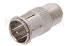 Push-On 75 Ohm F Male to 75 Ohm F Female Adapter