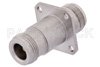 Precision N Female to N Female 4 Hole Flange Mount Adapter