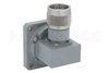 WR-102 Square Cover Flange to N Male Waveguide to Coax Adapter Operating From 7 GHz to 11 GHz