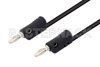 Banana Plug to Banana Plug Cable 120 Inch Length Using Black Wire
