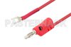 Banana Plug to Spade Lug Cable 24 Inch Length Using Red Wire
