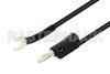 Banana Plug to Spade Lug Cable 60 Inch Length Using Black Wire