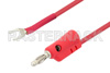 Banana Plug to Spade Lug Cable 60 Inch Length Using Red Wire