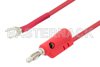 Banana Plug to Spade Lug Cable 72 Inch Length Using Red Wire