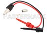 Safety Hooks To RG59 Connector Breakout With Crimp On/Solder Attachment In 6 Inch Length