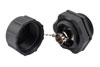 Waterproof 75 Ohm BNC Female to 75 Ohm BNC Female Bulkhead Mount Adapter, IP68 In-Series