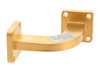 WR-42 Waveguide H-Bend with UG-595/U Flange Operating from 18 GHz to 26.5 GHz