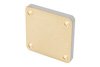 WR-90 Waveguide Short Plate, UG-Cover Square Flange, 5mm Brass