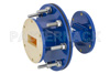 WR-137 Waveguide Bulkhead Adapter UG-344/U Round Cover Flange, 5.85 GHz to 8.2 GHz