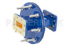 WR-137 Waveguide Bulkhead Adapter CPR-137G Flange, 5.85 GHz to 8.2 GHz