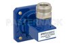 WR-75 Square Cover Flange to N Female Waveguide to Coax Adapter Operating from 10 GHz to 15 GHz