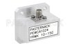 WR-75 Square Cover Flange to SMA Female Waveguide to Coax Adapter Operating from 10 GHz to 15 GHz, X-Ku Band