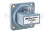WR-102 UG-1493/U Square Cover Flange to SMA Female Waveguide to Coax Adapter Operating from 7 GHz to 10 GHz