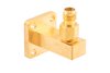 WR-28 UBR320 Flange to 2.92mm Female Waveguide to Coax Adapter Operating from 26.5 GHz to 40 GHz in Brass
