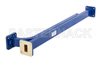 WR-75 Waveguide 10 dB Broadwall Coupler, Square Cover Flange, E-Plane Coupled Port, 10 GHz to 15 GHz, Copper Alloy