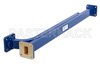 WR-75 Waveguide 30 dB Broadwall Coupler, Square Cover Flange, E-Plane Coupled Port, 10 GHz to 15 GHz, Copper Alloy