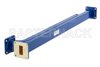 WR-90 Waveguide 30 dB Broadwall Coupler, UG-39/U Square Cover Flange, E-Plane Coupled Port, 8.2 GHz to 12.4 GHz, Copper Alloy