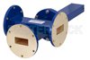 WR-137 Waveguide 20 dB Crossguide Coupler, 3 Port UG-344/U Round Cover Flange, 5.85 GHz to 8.2 GHz, Bronze