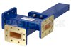 WR-137 Waveguide 30 dB Crossguide Coupler, 3 Port CPR-137G Flange, 5.85 GHz to 8.2 GHz, Bronze