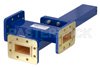 WR-137 Waveguide 40 dB Crossguide Coupler, 3 Port CPR-137G Flange, 5.85 GHz to 8.2 GHz, Bronze