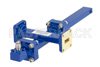 WR-42 Waveguide 30 dB Crossguide Coupler, UG-595/U Square Cover Flange, SMA Female Coupled Port, 18 GHz to 26.5 GHz, Bronze