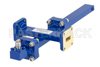 WR-42 Waveguide 50 dB Crossguide Coupler, UG-595/U Square Cover Flange, SMA Female Coupled Port, 18 GHz to 26.5 GHz, Bronze