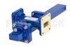 WR-75 Waveguide 30 dB Crossguide Coupler, Square Cover Flange, SMA Female Coupled Port, 10 GHz to 15 GHz, Bronze