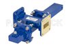 WR-90 Waveguide 20 dB Crossguide Coupler, UG-39/U Square Cover Flange, SMA Female Coupled Port, 8.2 GHz to 12.4 GHz, Bronze