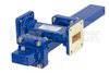 WR-112 Waveguide 20 dB Crossguide Coupler, UG-51/U Square Cover Flange, SMA Female Coupled Port, 7.05 GHz to 10 GHz, Bronze