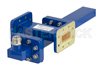 WR-112 Waveguide 20 dB Crossguide Coupler, CPR-112G Flange, N Female Coupled Port, 7.05 GHz to 10 GHz, Bronze