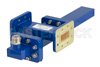 WR-112 Waveguide 50 dB Crossguide Coupler, CPR-112G Flange, N Female Coupled Port, 7.05 GHz to 10 GHz, Bronze