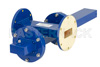 WR-137 Waveguide 20 dB Crossguide Coupler, UG-344/U Round Cover Flange, SMA Female Coupled Port, 5.85 GHz to 8.2 GHz, Bronze