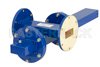 WR-137 Waveguide 30 dB Crossguide Coupler, UG-344/U Round Cover Flange, SMA Female Coupled Port, 5.85 GHz to 8.2 GHz, Bronze