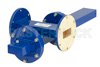 WR-137 Waveguide 50 dB Crossguide Coupler, UG-344/U Round Cover Flange, SMA Female Coupled Port, 5.85 GHz to 8.2 GHz, Bronze