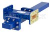 WR-137 Waveguide 40 dB Crossguide Coupler, CPR-137G Flange, SMA Female Coupled Port, 5.85 GHz to 8.2 GHz, Bronze