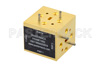 WR-15 Waveguide Magic Tee, UG-385/U Round Cover Flange Operating from 50 GHz to 75 GHz